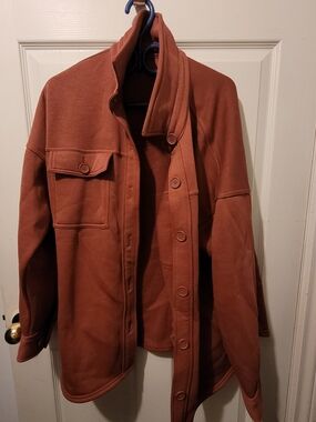 Lightweight Women's Rust Shirt Jacket